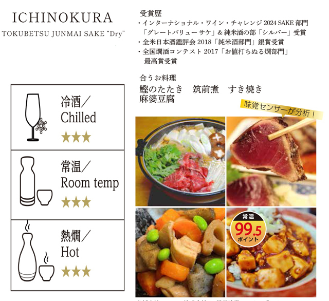 純米辛口 味覚センサー