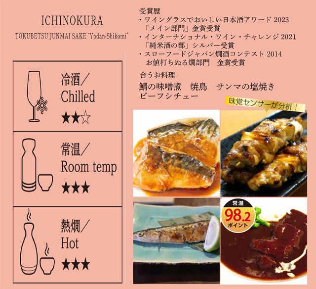 四段仕込 味覚センサー